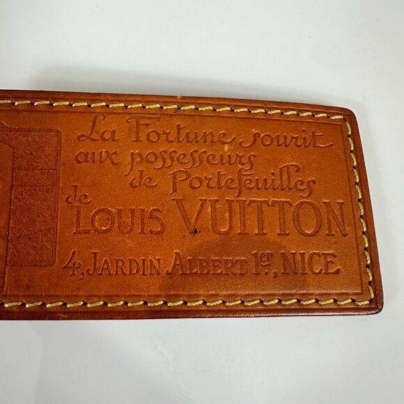 Louis Vuitton Vachetta Leather Key Ring Bag Charm - Picture 4 of 15